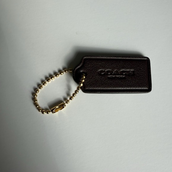 Coach Hang Tag Replacement Maroon  Purple Gold Hardware - Picture 4 of 6